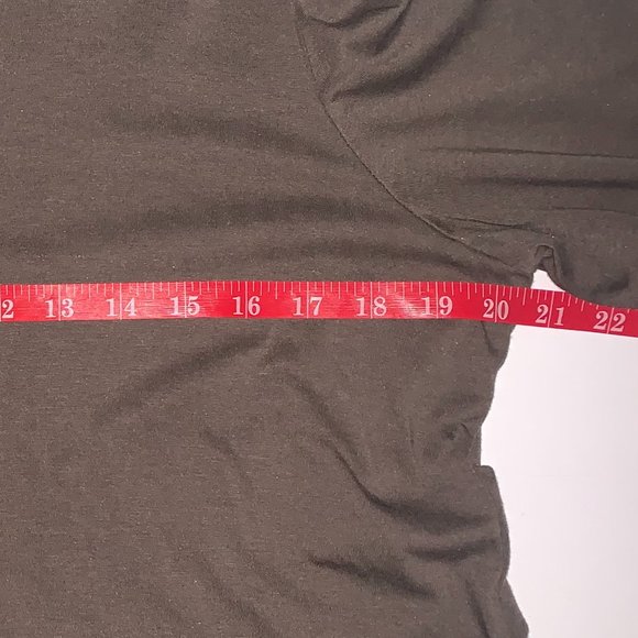 NWOT Logo Lori Goldstein Long Sleeve Dark Camo Green (Almost Brown) Shirt Sz Lg - Picture 7 of 13